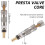 (Valve core nozzle set 15-piece A) Universal Presta Valve Core Set - Leakproof 1