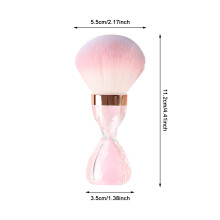 (Pink) Multi-Functional Nail & Face Powder Brush