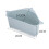 (Blue) Corner Drain Shelf for Kitchen Bathroom Storage 3