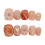 (M) 10PCS Unhas Postiças Glitter Nude Rosa Duráveis 2