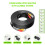 65ft Black BNC Video Power Cable for CCTV Security Camera DVR System Q‑See Compatible 5