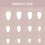 24PCS Pink Almond False Nails, Zero Pressure 9