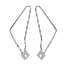 Motorcycle Saddlebags Mount Brackets Support for XL883/1200 HD1450/1584 Silver