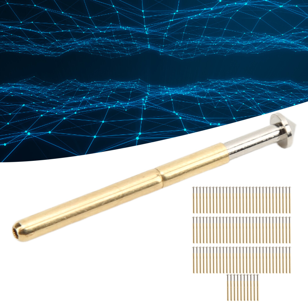 100 Pcs Probe Pins Tapered Head P156âE, Brass, 2.36Mm Tip 8161389021160