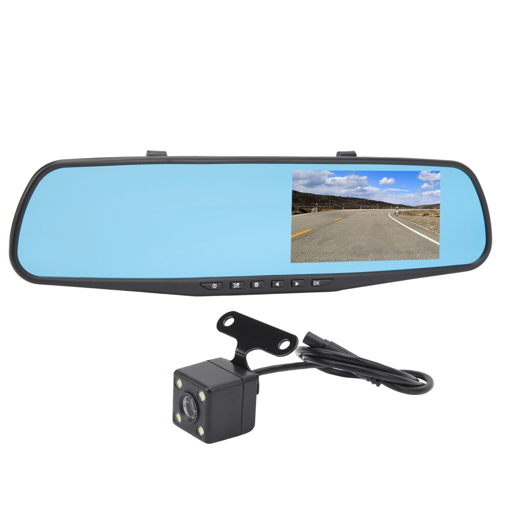 4.3 Inch 1080P Dual Lens Mirror Dash Cam With 16Gb-64Gb Storage 3531389021531