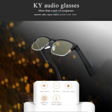 Kabellose Smart-Brille Bluetooth 5.0, 32g Schwarze Sportbrille