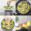 Scolapiatti Pieghevole Lotus Steamer Frutta e Verdura Steamer Scolapiatti Blu 3