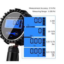 3-200PSI Car Tire Pressure Gauge LCD Display High Precision Digital Tire Tester for Car Truck Vehicle Motorcycle