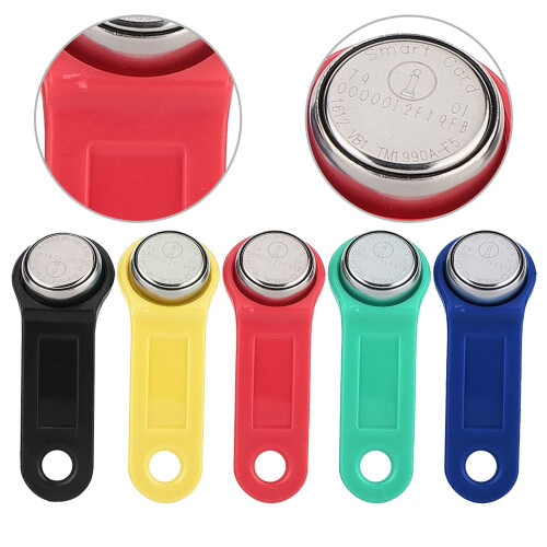 5pcs RFID Access Control Key Fob and Touch Memory Key Tag Set for Secure Door Entry Systems 2