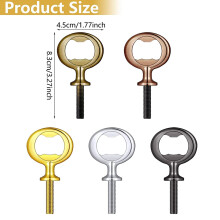 20 Pezzi Apribottiglie nel Metallo Grezzi nel Acciaio Inox Apribottiglie Inserti Kit Filettato Apribottiglie Hardware, 5 Colori