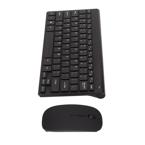 Wireless Keyboard Mouse Combo 10m 2.4G Ergonomic Black