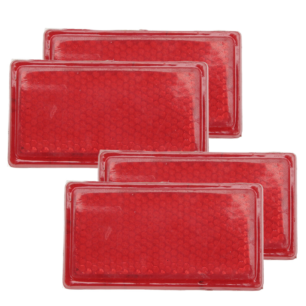 4Pcs Reflective Tape For Trucks Rvs Trailers Marine High Visibility Universal Red 8351389023466