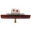 4X 86 Type Solid Wood Panel  Wall Light Retro Brass Toggle  Wood Grain Electrical  Socket 1- 9