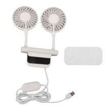 White USB Monitor Fan with3-Speed & 360 Adjustment