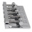 5 String Verdikte Bas Zadel Brug Pull String Plaat voor 5 String Elektrische Bas Gitaar Accessoires Zilver 5