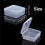 80 Pack Pack Clear Plastic Beads Storage Containers Box with Hinged Lid for Small Items, Diamond, Beads (2.2X2.2X0.79In) 6