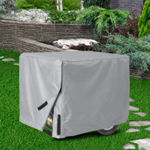 Generator Cover Waterproof Dustproof Heavy Duty for Outdoor Patio Garden with Easy Carry Handle Gray