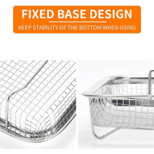 4Pcs Air Fryer Basket for Oven, Stainless Steel Grill Basket, Non-Stick Mesh Basket, Air Fryer Tray Wire Rack Basket
