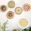 6Pcs Round Macrame Cutting Molds Wooden Macrame Cutting Tool Macrame Wall Hanging Tool Ring Cutting Template 6