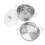 Stainless Steel Stackable Steam Pot with Glass Lid 4