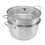 Stainless Steel Stackable Steam Pot with Glass Lid 5