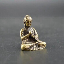 4X Buddha Statue Bronze Buddha Statue Chinesischer Buddhismus Reine Kupfer Bronze Sakyamuni Buddha Statue