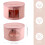 Hat Box Organizer Round Travel Hat Boxes Foldable Hat Storage Bag with Dustproof Lid Large Hat Storage Box Hat Boxes C 6