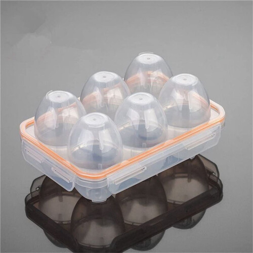 3X Portable Camping Shockproof and Leakproof 6 Eggs Carrier Container Case Eggs Carrier Holder Egg Storage Box Case 1