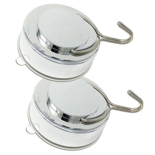 Suction Hook 8 Pack Vacuum Stainless Steel Suction Cup Hooks,Triple Hooks Wall Hook,Bath Towel Hook