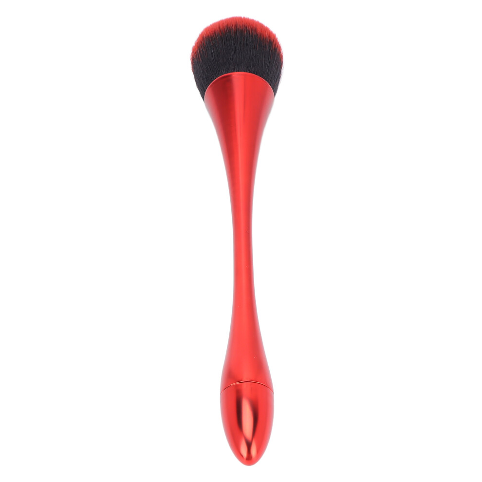 Red Soft Hair Loose Powder Blush Makeup Brush - Ergonomic Portable
