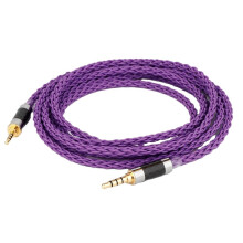 Preffair HIFI 8pin XLR Male 2.5mm to 3.5mm Balanced Headphone Upgrade Cable for Fostex T60RP Headphones 1m