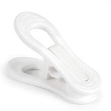 80 Stuks Witte Plastic Hangerclips, Knijpgreepclips voor Gebruik met Slanke Kleding Vingerclips Waslijn Wasknijpers
