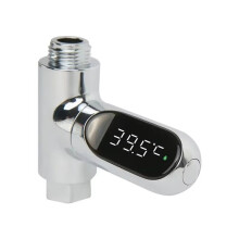 LED-Scherm Thuis Water Douche Thermometer Stroom Water Zelfgenererende Temperatuurmeter Monitor