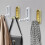 4PCS Folding Coat Hooks, Foldable Wall Hooks, Heavy Duty Zinc Alloy Wall Hook Space-Saving Design 10