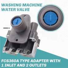 Automatic Washing Machine Water Inlet Valve Solenoid, FCS360A, 1 in 2 Out Configuration, General Accessories