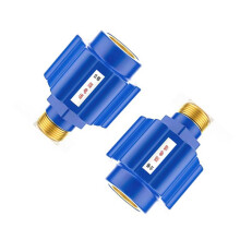 8 Pièces [Dents en Aluminium Couleur Cuivre] Chauffe-Eau Électrique Mural Anti-Électrique Raccords de Chauffe-Eau Domestique Bleu