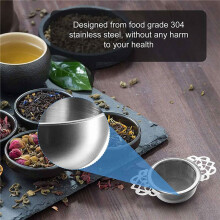 6Pcs Tea Filter, Stainless Steel Tea Strainer with Bowl, Ultra Fine Mesh Tea Strainers with Double Winged Handles