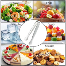 12 Petites Pinces Minuscules, Petites Pinces en Acier Inoxydable de 4,25 Pouces pour Servir des Aliments, Cuisine Durable en Acier Inoxydable 304