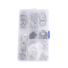 140 Pcs Photo Frame Hanging Hooks Kit, 9 Models Picture Hanger Hooks with Screws for Office Family Photo Picture Painting Hanging Assorted Types