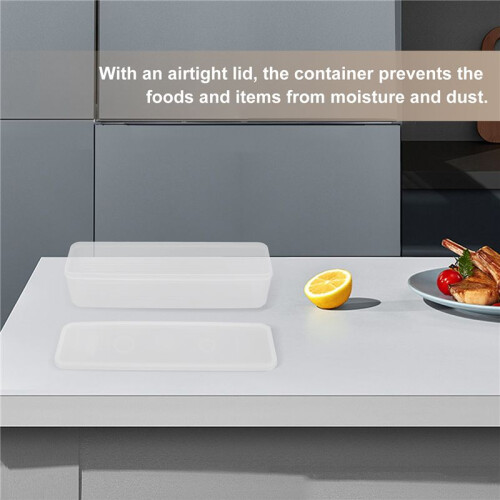 Household Noodle Translucent Storage Box Airtight Spaghetti Box Kitchen Food Fruit Container 2