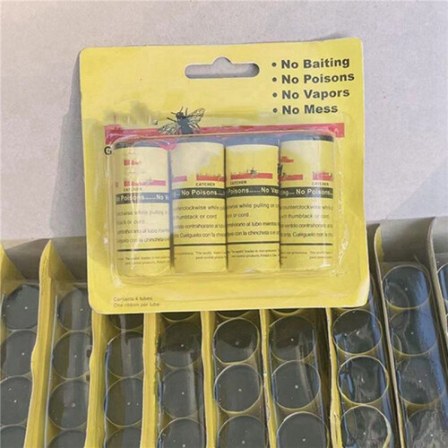 5X Sticky Fly Roll Sticky Flyboard Fly Stick Fly Stick Mosquito Paper Fly Roll 1