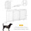 PawHut Barrera para Perro Blanco 155 x 35.5 x 76 cm 3