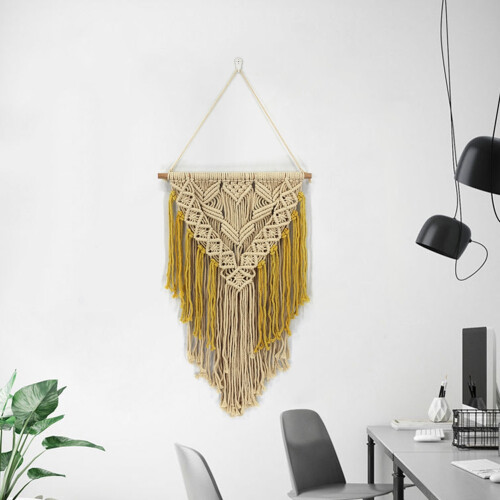 Cotton Wall Decoration Macrame Wall Hanging  Hand Woven Simple Boho Style for Room 1