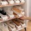 Shoes Storage Rack Save Space,Shoe Organizer Stacker,Adjustable Shoe Stacker,Shoe Stacker Slots Organizer 3