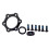 Bike Hub Adapter Disc Brake Bicycle Brake Disc Conversion Base Compatible with Boost Hub Conversion Bicycle Front Gasket 1