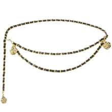 Neue Taillengürtel für Damen mit Rundem Blumenanhänger, Feinem Taillenband, Ideal Als Dekoration für Kleider und Hemden A