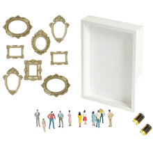 DIY -Museum-Fotoalbum, Museum-Silhouette-Box, Erinnerungsdisplay-Set, Rahmen, Hochzeitsgeschenk