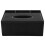 PU Tissue Box Remote Control Holder Multifunctional Desktop Organizer Pencil Scissor Container (Black) 1