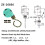 6Pcs ZE-268S6 Ceiling Fan  3 Speed 4 Wire for Ceiling Fans and Wall Lights Pull Chain  Replacement Bronze 5