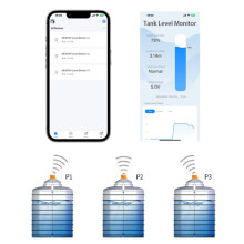 ME201W Tuya Ultrasonic Water Tank Level Monitor Sensor Real- Alerts App Control for IOS Zigbee UK Plug